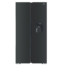 Defy DFF456 Side by Side Black Glass Fridge