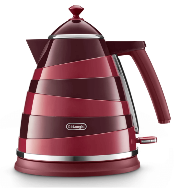 Delonghi Red Avvolta 1.7L Charming Class Cordless Kettle Bargains