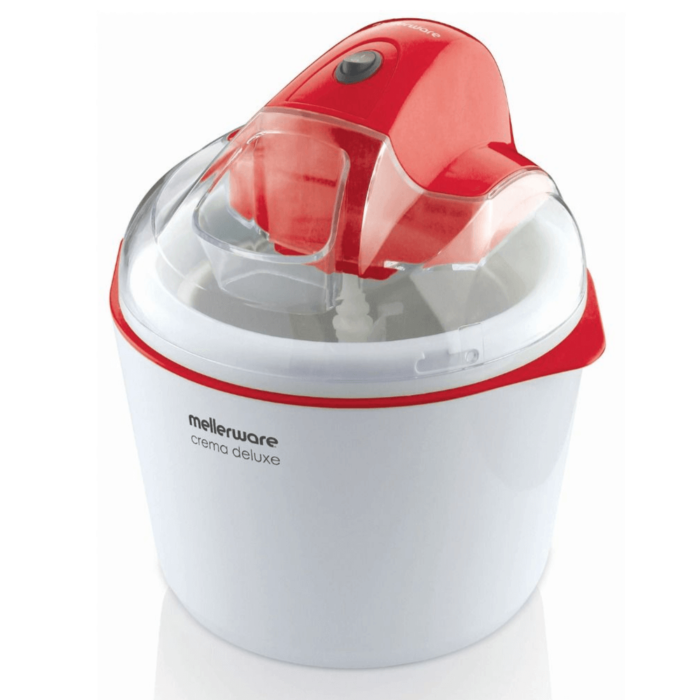 MELLERWARE 26512 1.5L RED/WHITE CREMA DELUXE ICE CREAM MAKER