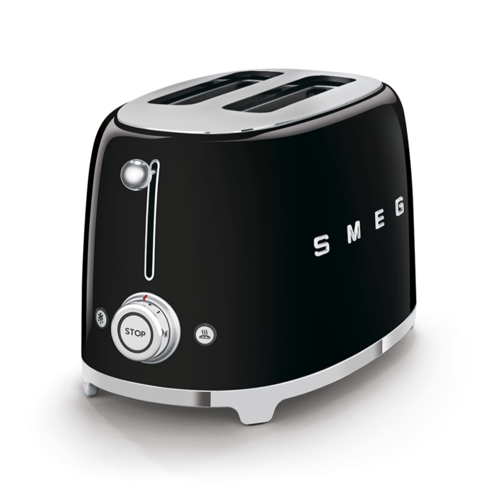 Smeg 2 Slice Toaster Black