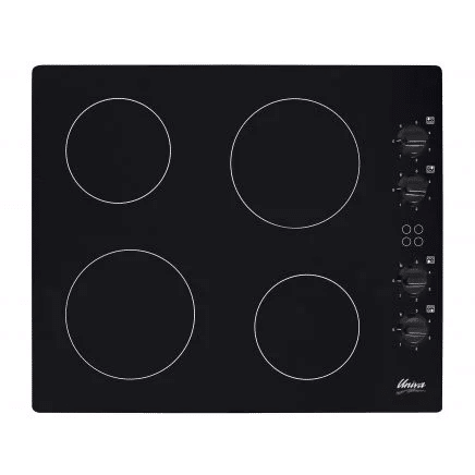 Univa 600 Ceran Hob Black