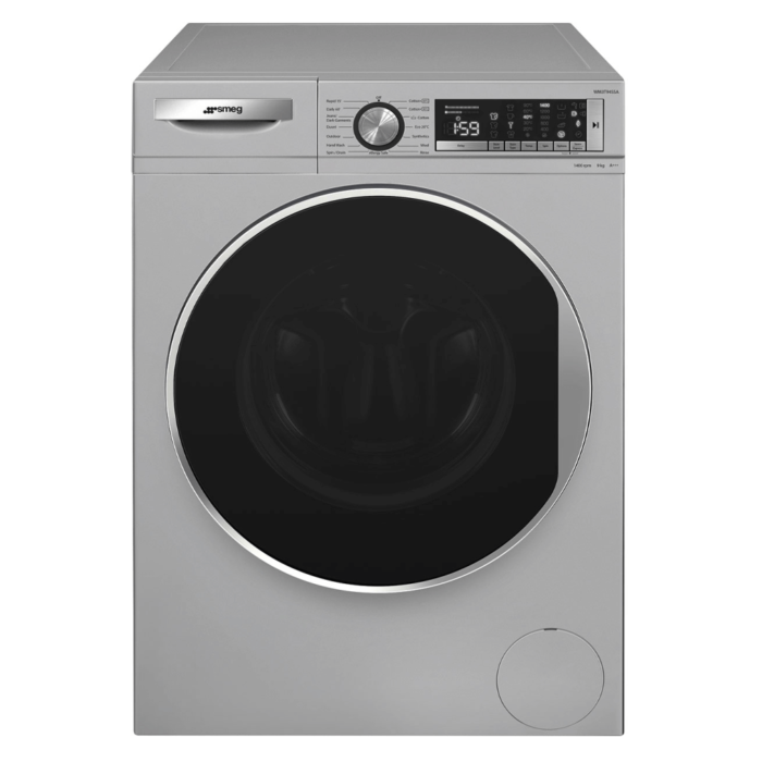 Smeg 9kg Washing Machine Silver Invertor