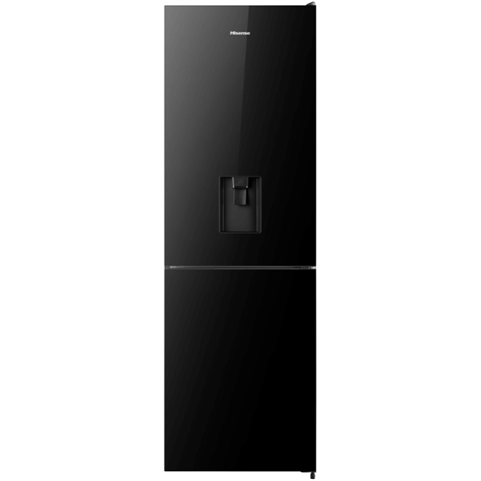 Hisense H415BMI-WD 305L Black Mirror Combi Fridge/Freezer