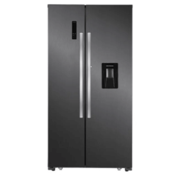 Defy Side by Side Fridge/Freezer Black (559L) Bargains Shop Online