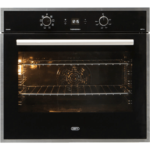 DEFY Gemini Thermofan+ Eye-Level Black Oven DBO774