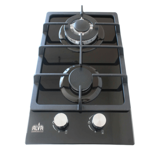 Alva 2 Burner Gas On Glass