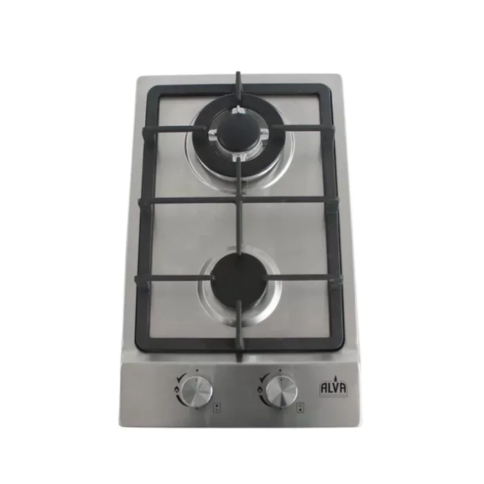 Alva-300-2-Burner-Gas-Hob-–-Stainless-Steel-GDH102-Top