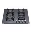 Goldair-4-Burner-Gas-on-Glass-Hob-GBGH-4002 Top View