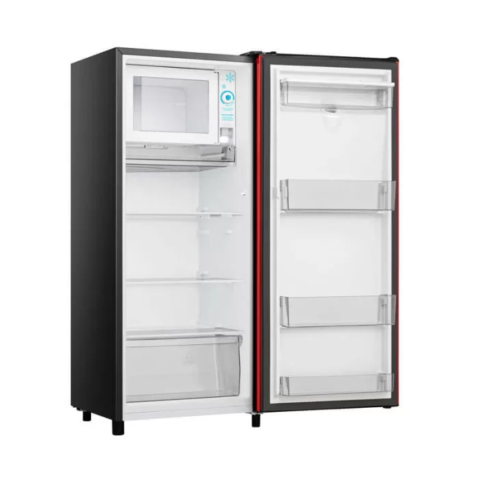 Hisense-Red-One-Door-Refrigerator-With-Water-Dispenser-H235RRE-WD Open