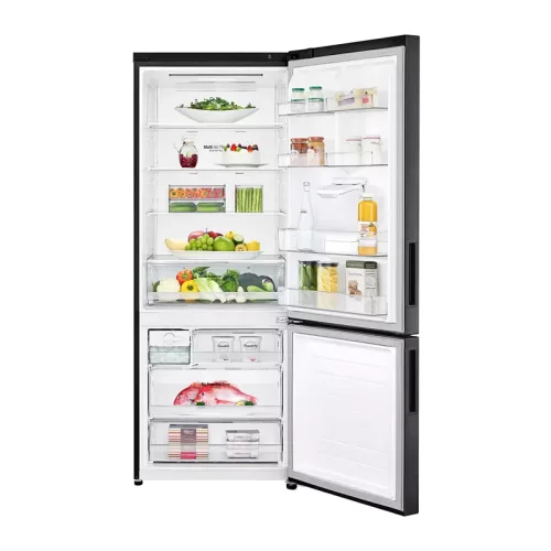 LG 446L Combi Fridge Black Inverter GC-F569NQHM.AMCQESA