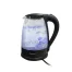 Mellerware 1.8L Glass Kettle Silver Blue Light 22300BK