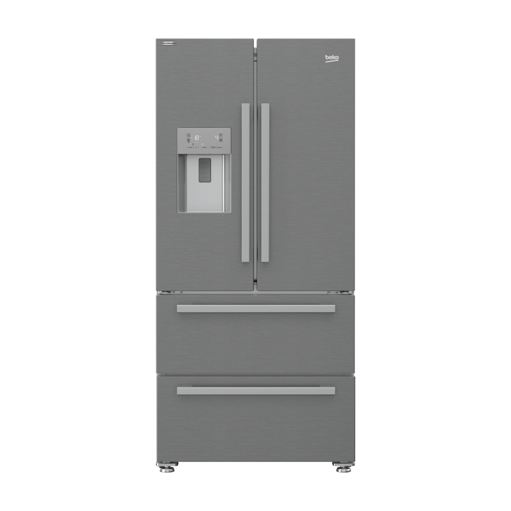 Beko 84cm French Door Fridge/Freezer GNE60532DX | Bargains | Shop