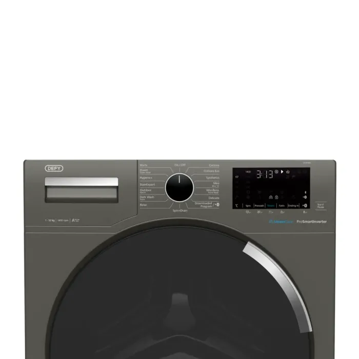 Defy 12kg Steam Cure Front Loader Manhattan Grey DAW388 - Image 3