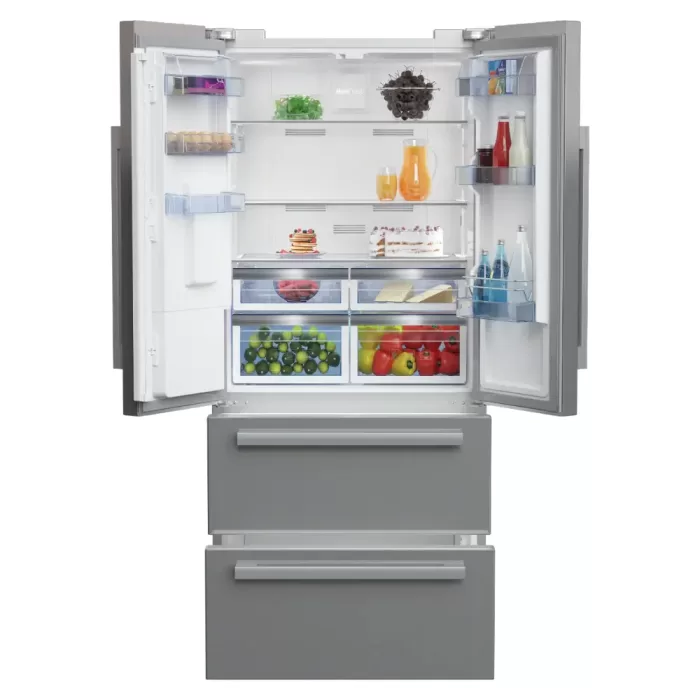 Beko 84cm French Door Fridge/Freezer GNE60532DX - Image 3