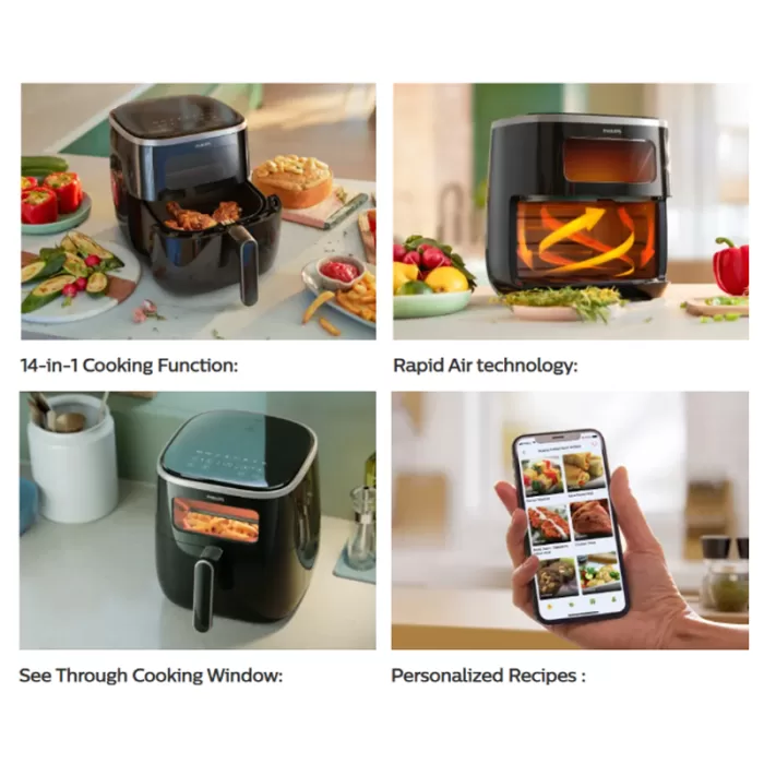 Philips 3000 Series Airfryer Xl Digital Window HD9257/80 - Image 5