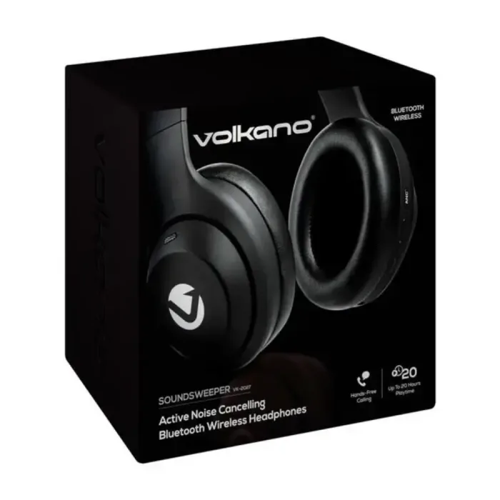 Volkano Sound Sweeper Series Active Noise Cancelling Headphones VK-2027-BK - Image 3
