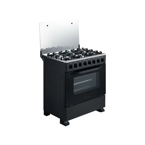 Obac 76cm Black Full Gas Stove OB760GS