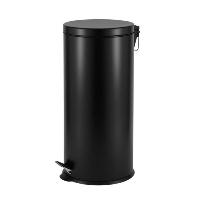 Casa Roma 30L Steel Pedal Bin Black Matte KB7035-30LB