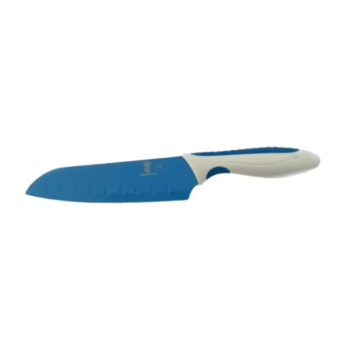 Gourmand Non-Stick Santoku Knife 7-inch Blue PN005BL