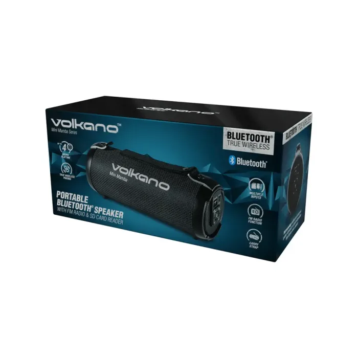 Volkano Mini Mamba Series Bluetooth Speaker Black VK-3201-BK[V1]