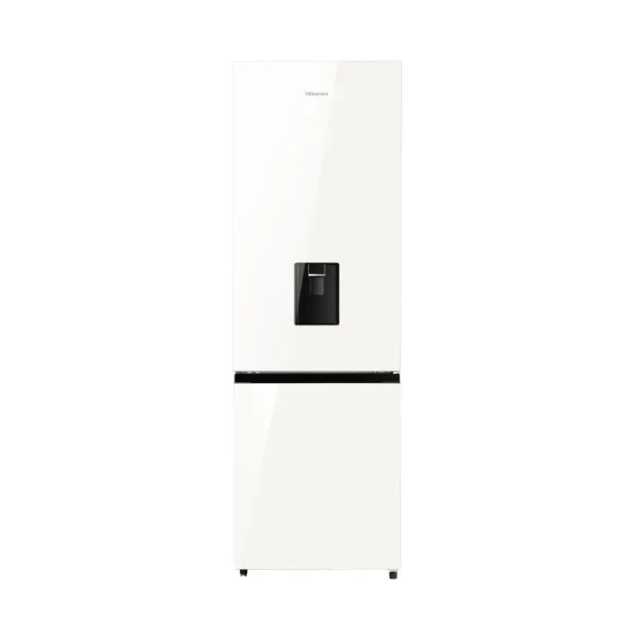 Hisense White Glass Fridge H450BDWD