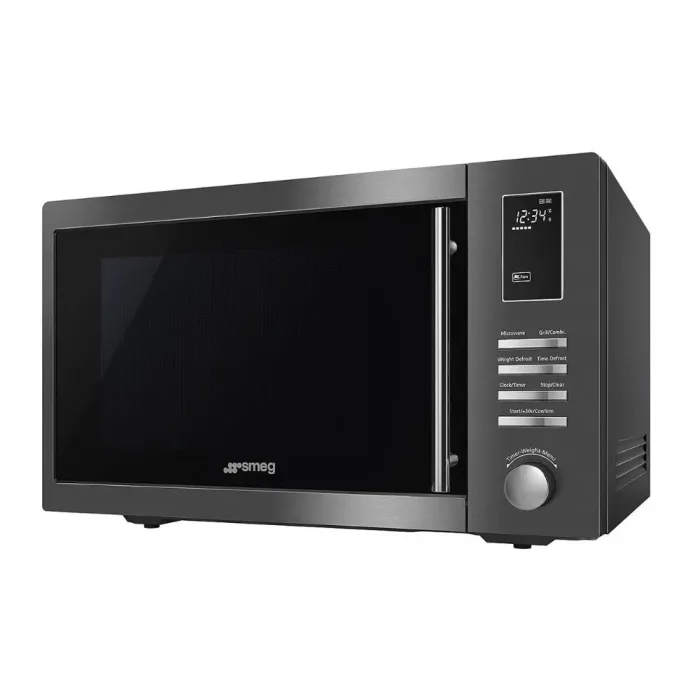 Smeg 26L Grill Microwave Dark Inox MOE25B - Image 2