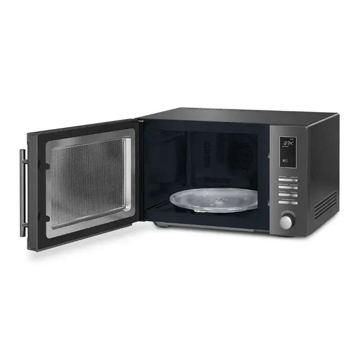 Smeg 26L Grill Microwave Dark Inox MOE25B - Image 3
