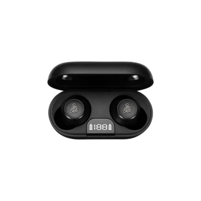 Pro Bass Nova Series TWS Earphone Black PR-1113-BK - Image 2