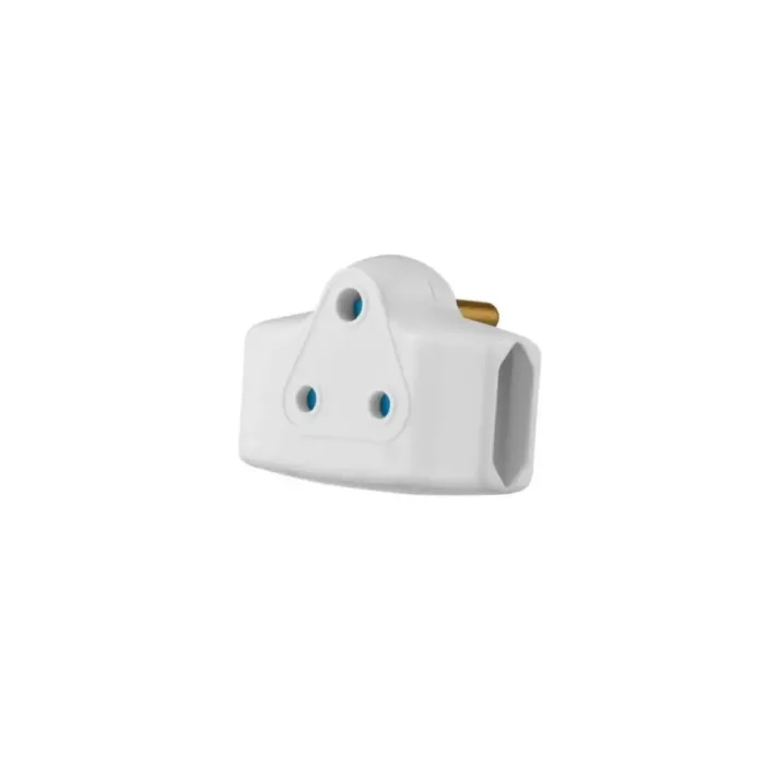 Switched 3 Way Adaptor White SWD-72003-WT