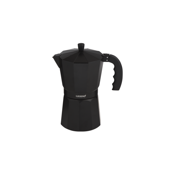 Legend Premium Moka Pot 12 cup Black 600492