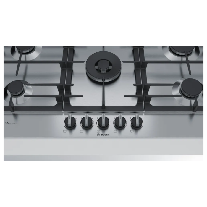 Bosch 90cm Gas Stainless Steel Hob PCR9A5B90Z - Image 2
