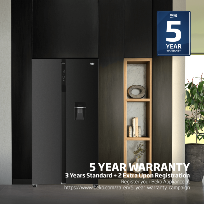 Beko 91cm Fridge Freezer GNO532B - Image 7