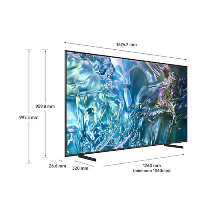 Samsung 75" Q60D QLED 4K Smart TV QA75Q60DAKXXA - Image 3