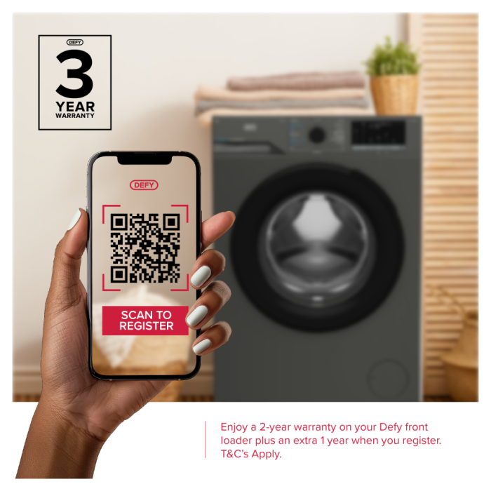 Defy 9kg Frontloader Washing Machine DAW399 - Image 3