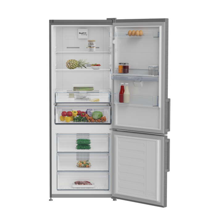 Defy Naturelight 450L Grey Combi Fridge - DAC705 - Image 3