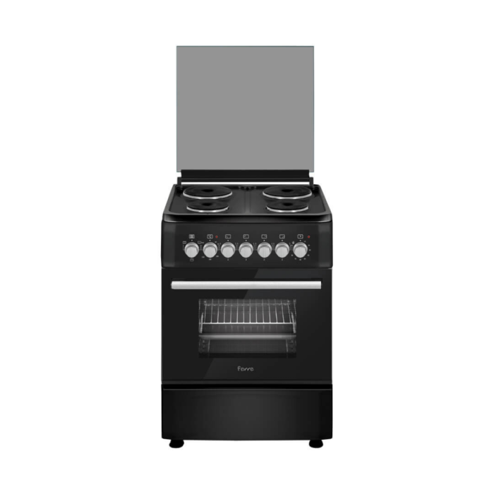 Ferre 60cm 4 Electric Stove Black F6TX04E3.TT.B