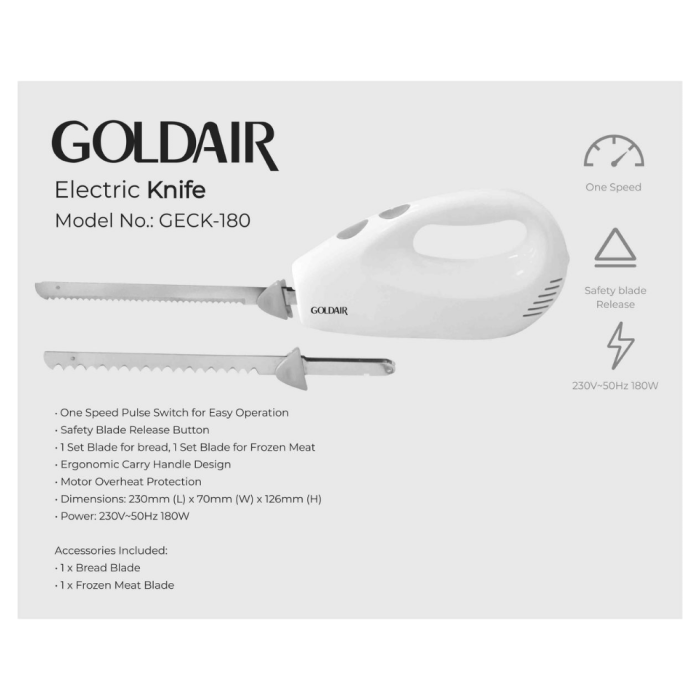 Goldair Electric Knife GECK-180 - Image 3