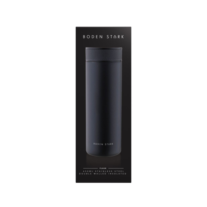 Boden Stark 650ml Double Walled Flask Black - BS-HDF001BLK - Image 3