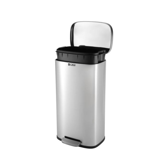 Casa Modena 30L Silver Pedal Bin - KB7713-30LS - Image 2