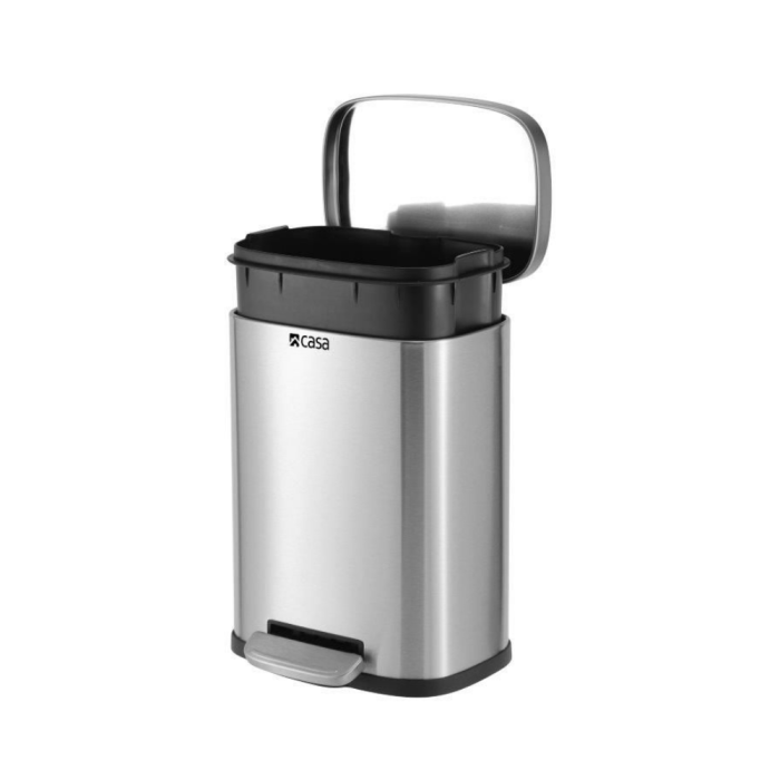 Casa Modena 5L Silver Pedal Bin - KB7713-5LS - Image 2