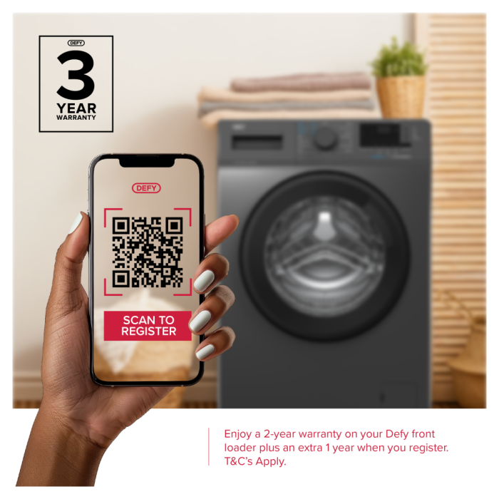 Defy 7kg Front Loader Washing Machine - DAW394 - Image 3