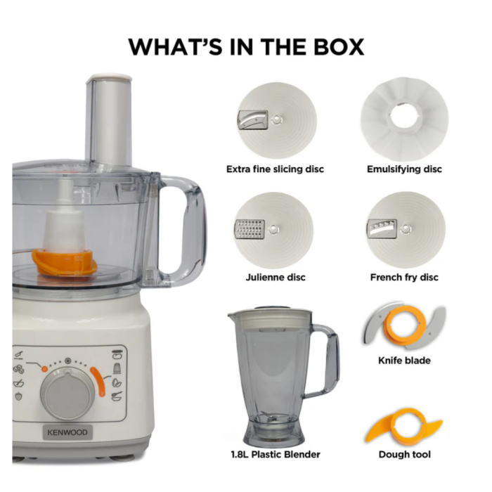Kenwood Food Processor & Blender Set - FDP03.40WH - Image 4