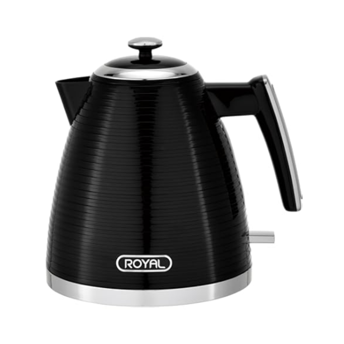 Royal Homeware Toaster + Kettle Set (Black) - K618ONST818 - Image 3