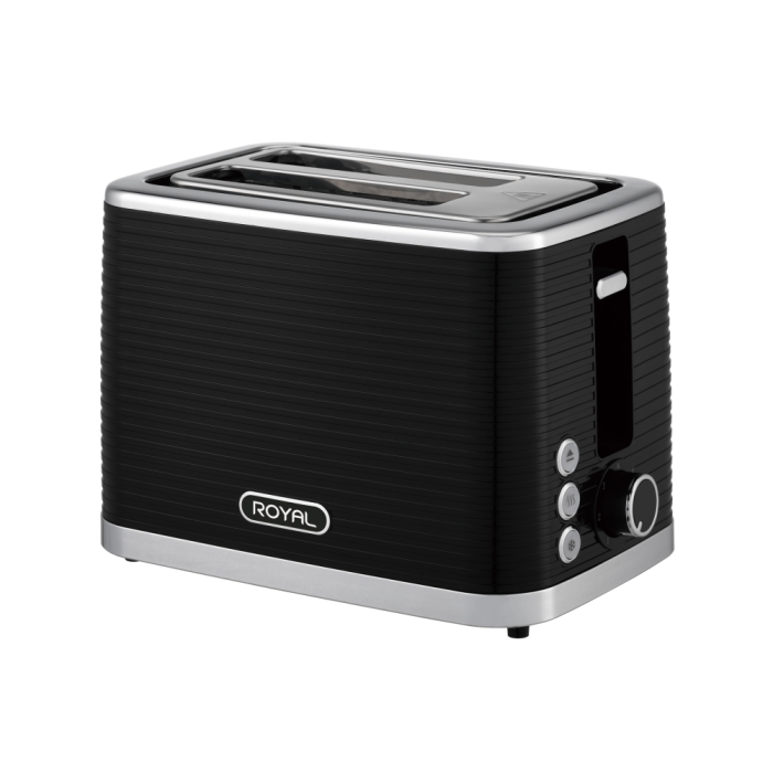 Royal Homeware Toaster + Kettle Set (Black) - K618ONST818 - Image 2