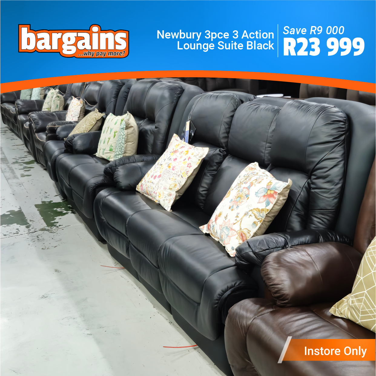 Newbury 3pce 3 Action LS Black